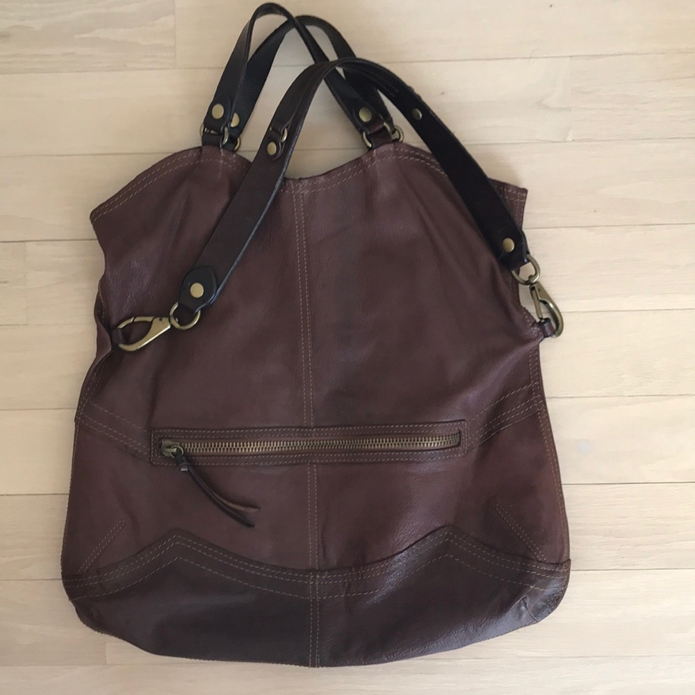 LUCKY BRAND vintage inspired large Leather bag